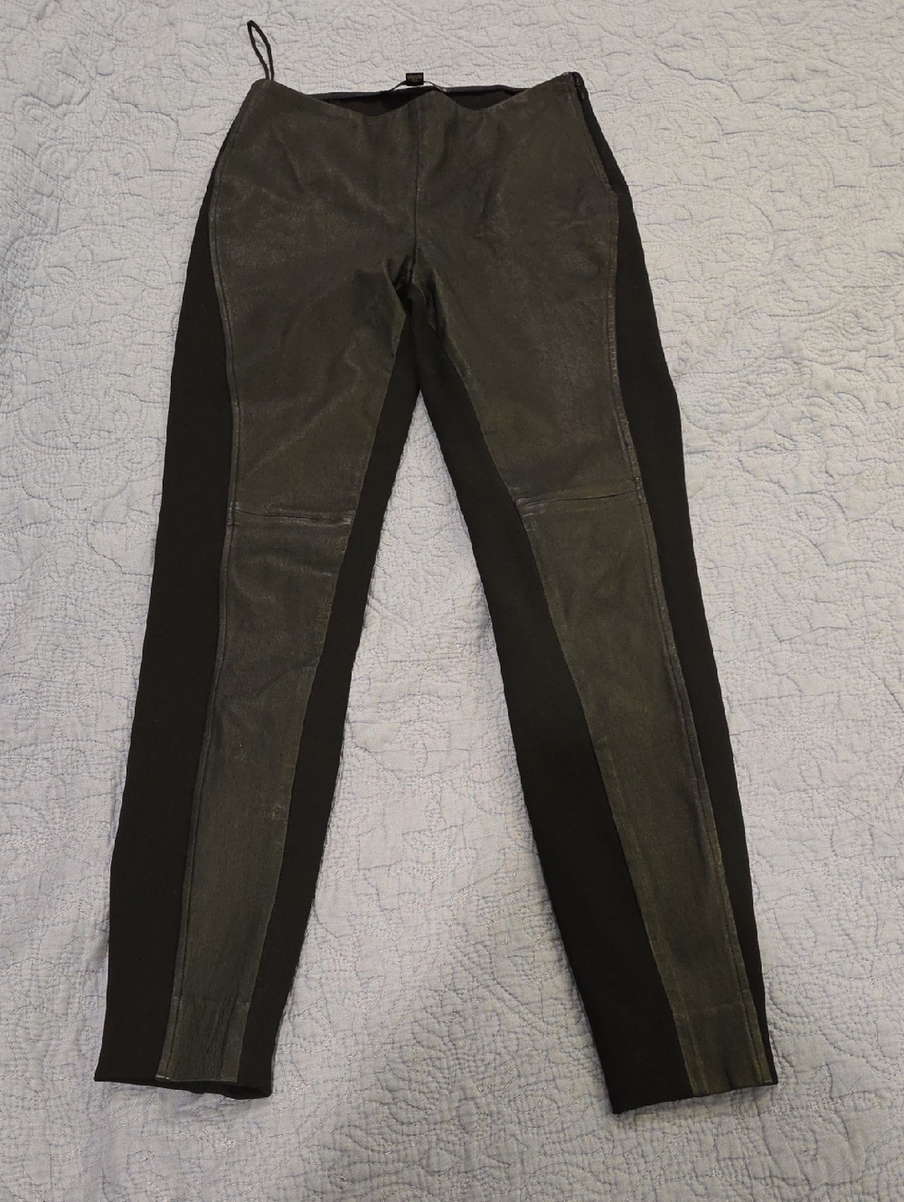 Ralph Lauren Black Label Lamb Leather Leggings Size 6!